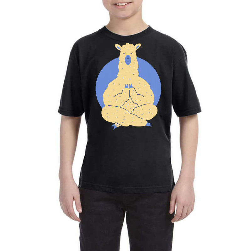 Llama Meditating T  Shirt Llama Meditating A Llama In A Yoga Pose Yoga Youth Tee by leland4353 | Artistshot