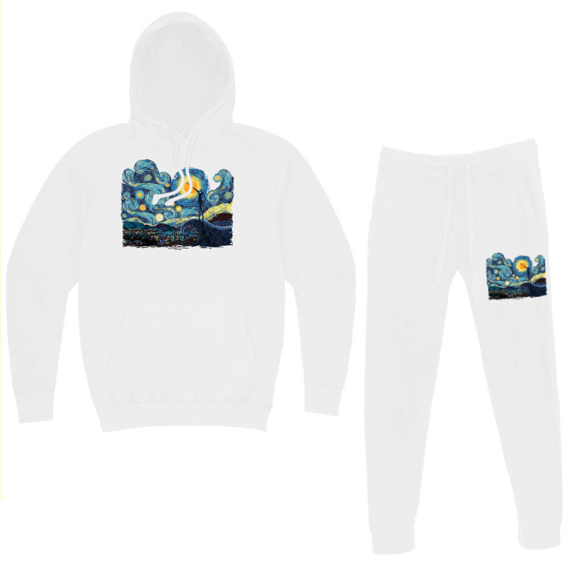 Jack Scary Night Abstract Paintings Hoodie & Jogger Set | Artistshot