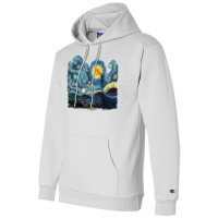 Jack Scary Night Abstract Paintings Champion Hoodie | Artistshot