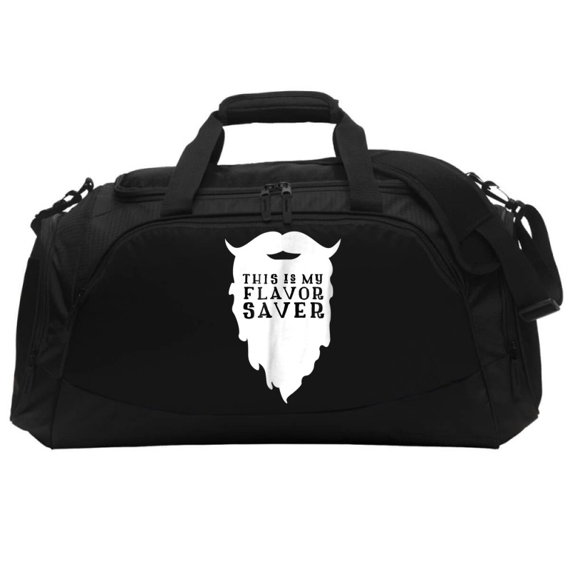 Funny Beard Shirt  This Is My Flavor Saver Bearded Man Active Duffel | Artistshot