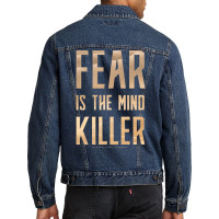 Dune   Fear Is The Mind Killer (light) Men Denim Jacket | Artistshot