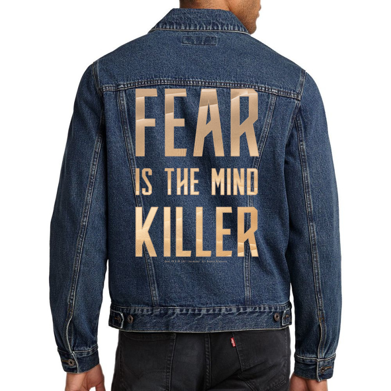 Dune   Fear Is The Mind Killer (light) Men Denim Jacket by amwayfigeljy | Artistshot