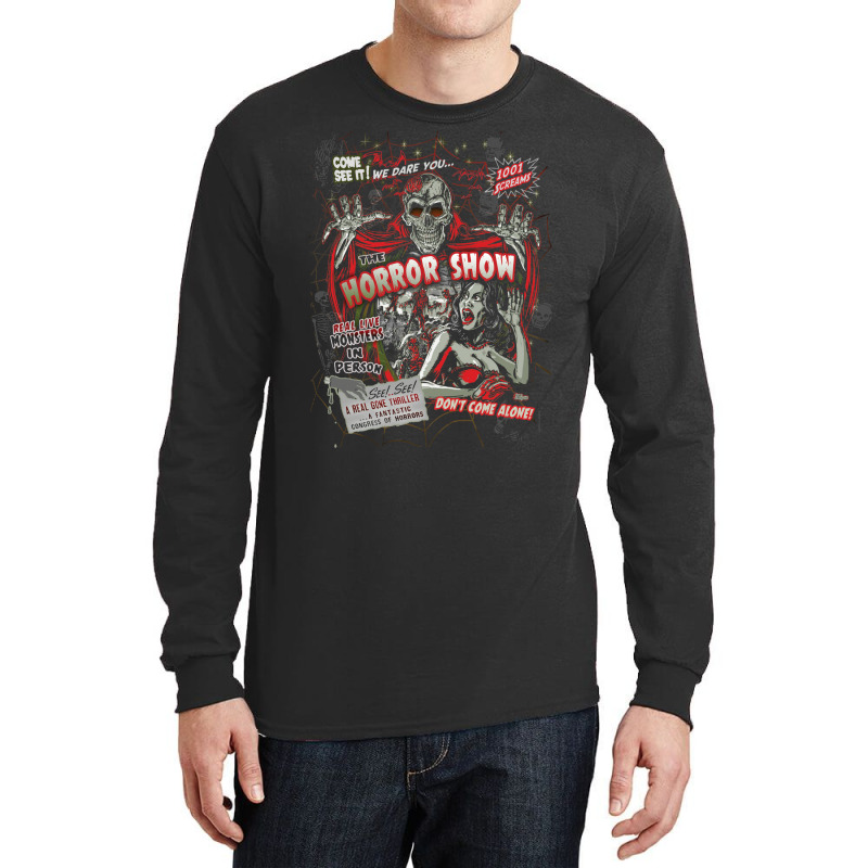 Spook Show Horror Movie Monsters Long Sleeve Shirts | Artistshot