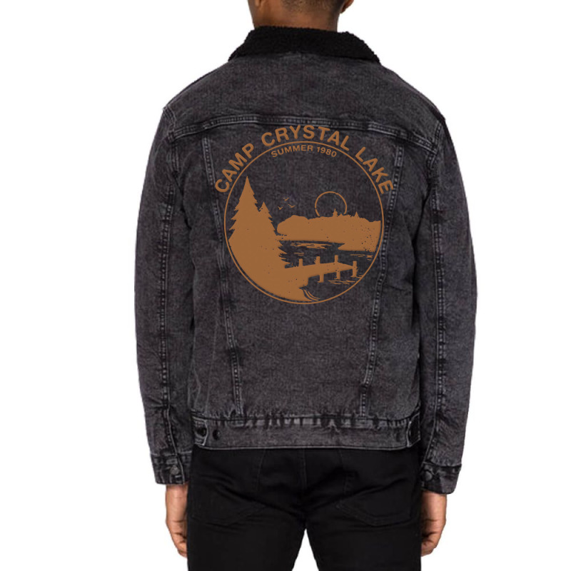 Camp Crystal Lake 1 Unisex Sherpa-lined Denim Jacket | Artistshot