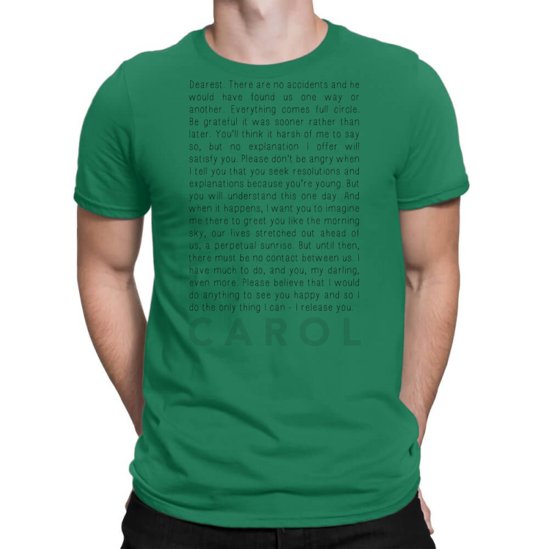 Carol (2015)   The Letter T-shirt | Artistshot