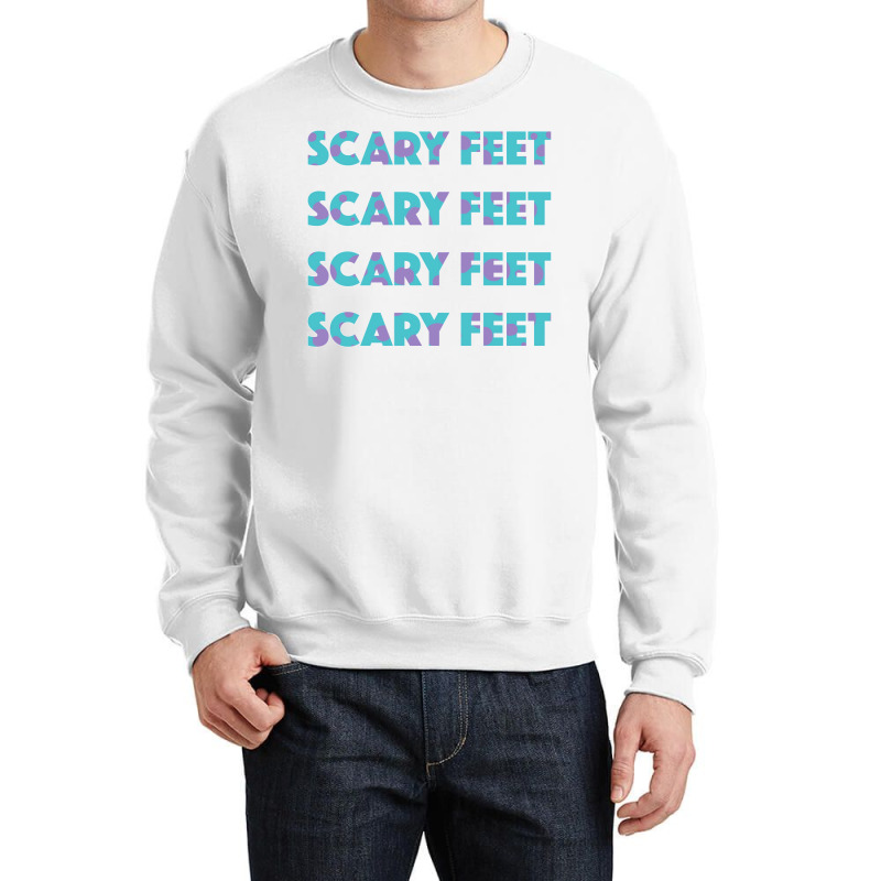 Sulley Scary Feet Monsters Inc Text Crewneck Sweatshirt | Artistshot