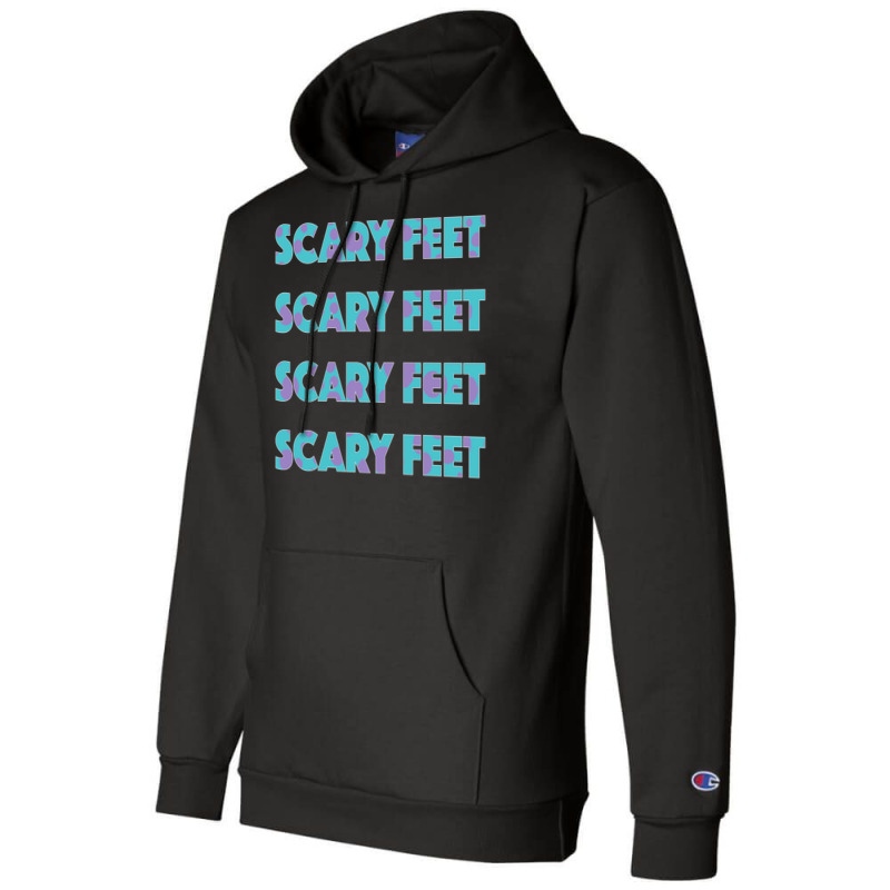 Sulley Scary Feet Monsters Inc Text Champion Hoodie | Artistshot