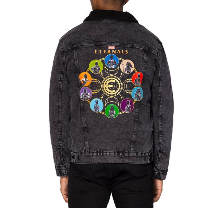 The Eternals Unisex Sherpa-Lined Denim Jacket by hadjeraramedv | Artistshot