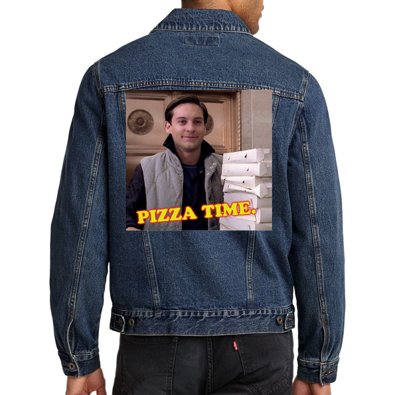 Pizza Time! Men Denim Jacket by aspiusbekalu | Artistshot