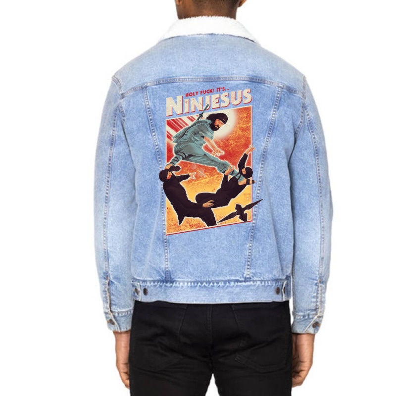 The Jesus Ninja Unisex Sherpa-lined Denim Jacket | Artistshot