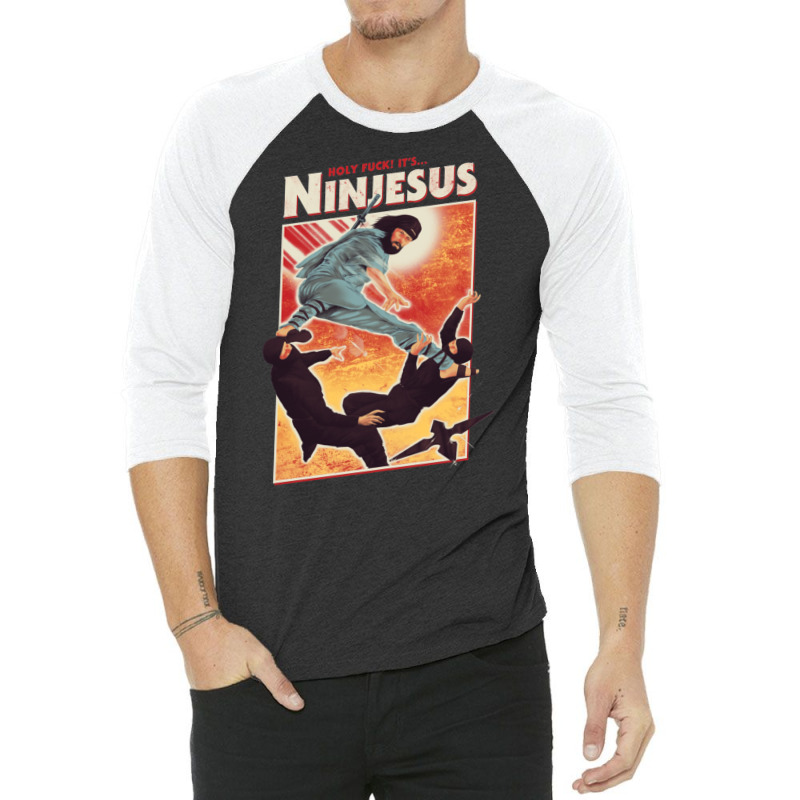 The Jesus Ninja 3/4 Sleeve Shirt | Artistshot