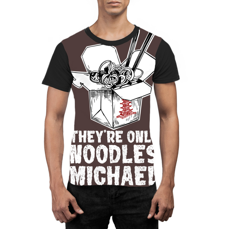 They're Only Noodles Michael Graphic T-shirt | Artistshot