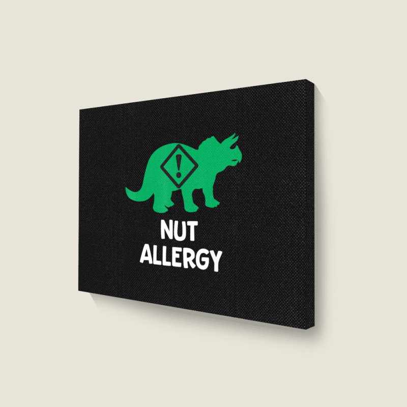 Food Allergy Allergic Nuts Warning Kids Toddler Landscape Canvas Print | Artistshot