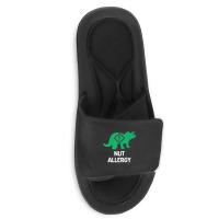 Food Allergy Allergic Nuts Warning Kids Toddler Slide Sandal | Artistshot