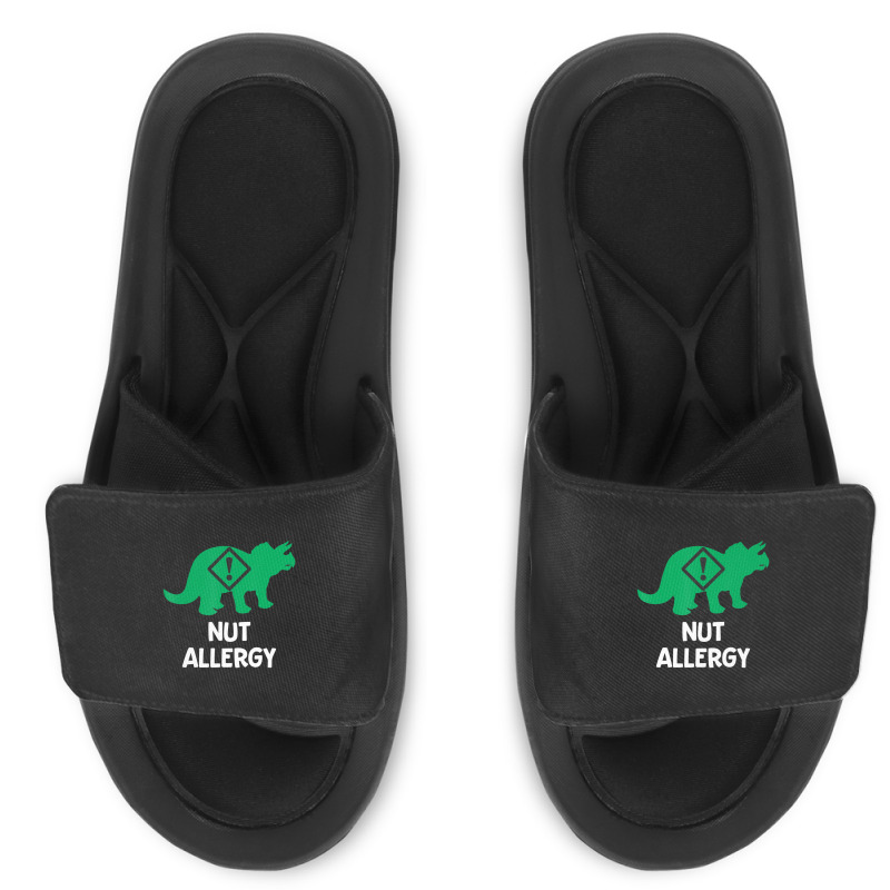 Food Allergy Allergic Nuts Warning Kids Toddler Slide Sandal | Artistshot