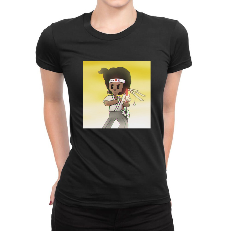 Afro Samurai   Samurai Ladies Fitted T-Shirt by putrimeheng | Artistshot