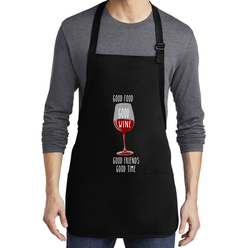 Food And Wine Festival For Wine Drinkers Medium-length Apron | Artistshot