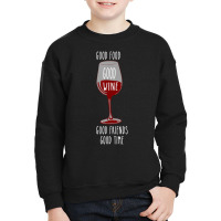 Food And Wine Festival For Wine Drinkers Youth Sweatshirt | Artistshot