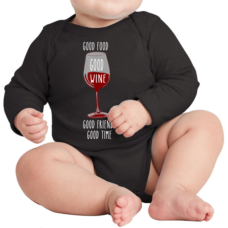 Food And Wine Festival For Wine Drinkers Long Sleeve Baby Bodysuit | Artistshot