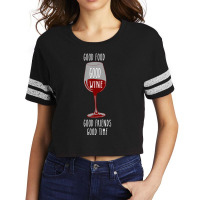 Food And Wine Festival For Wine Drinkers Scorecard Crop Tee | Artistshot