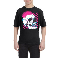 Artistshot Trending Punk Skull Glitch Youth Tee | Artistshot