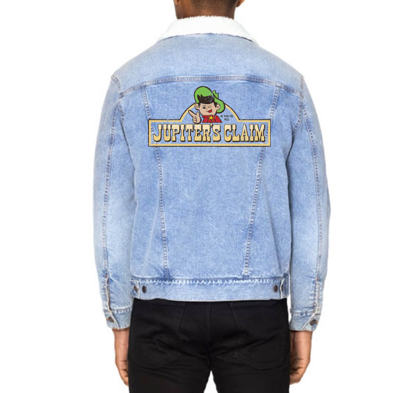 Jupiter's Claim   Nope (variant) Unisex Sherpa-lined Denim Jacket | Artistshot