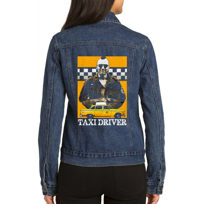 Taxi Driver Travis Bickle New York Design Ladies Denim Jacket by JohnLoechler | Artistshot