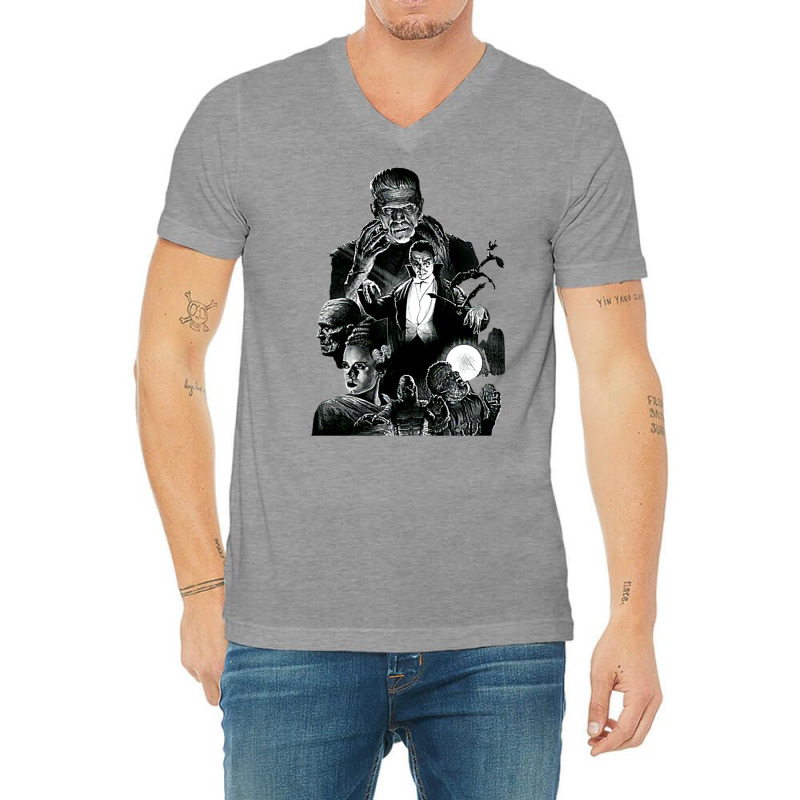 Universal Monsters V-neck Tee | Artistshot