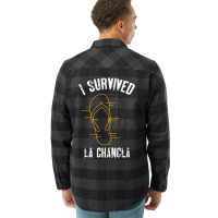 I Survived La Chancla Slippers Mexican Culture Flannel Shirt | Artistshot