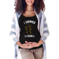 I Survived La Chancla Slippers Mexican Culture Maternity Scoop Neck T-shirt | Artistshot