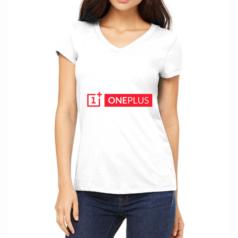 Oneplus Women's V-Neck T-Shirt by STEVEHICKS | Artistshot