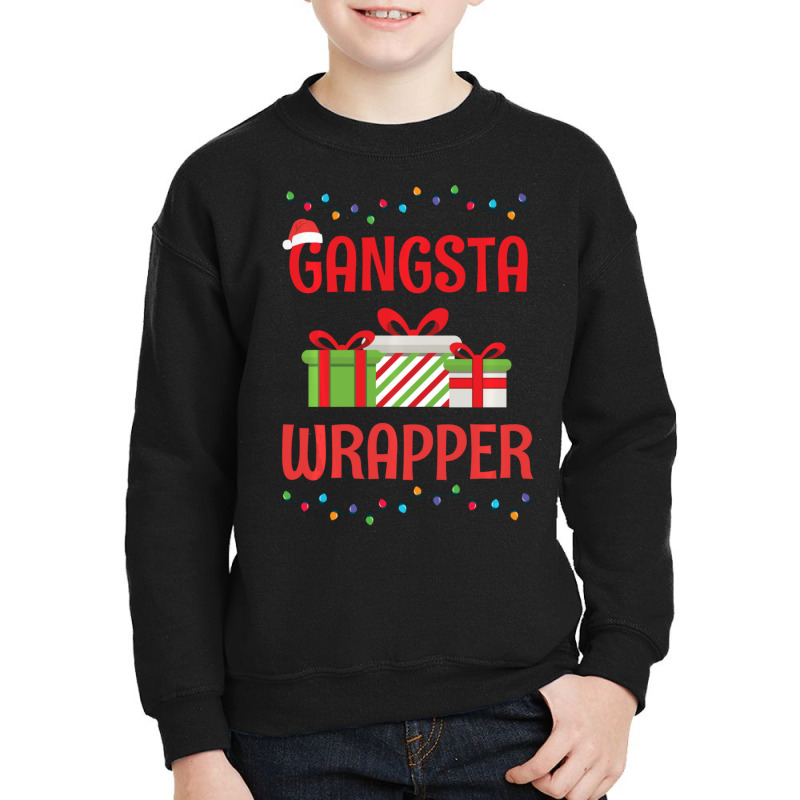 Christmas Gangsta Wrapper Youth Sweatshirt | Artistshot