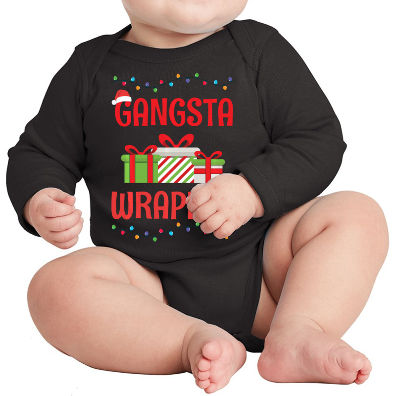 Christmas Gangsta Wrapper Long Sleeve Baby Bodysuit | Artistshot