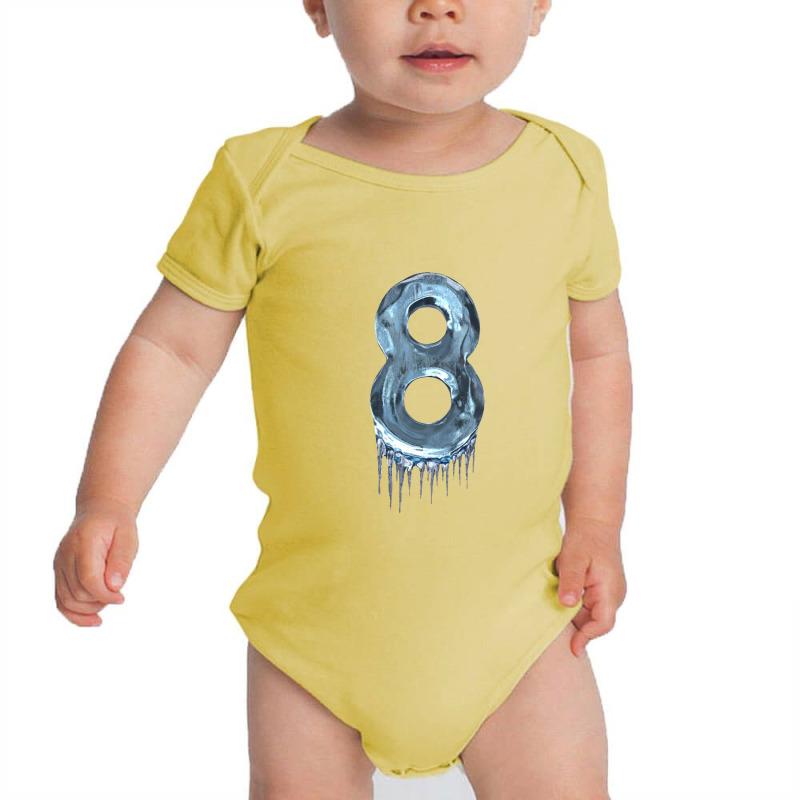 Eight   Eight Baby Bodysuit by sarimekar | Artistshot