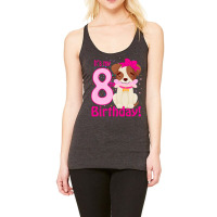 Kids It's My 8th Birthday Dog Lover Theme 8 Years Old Puppy Girl Premi Racerback Tank | Artistshot