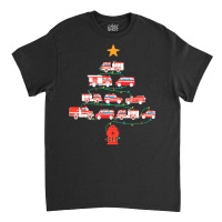 Firefighter Christmas Gifts T  Shirt Firefighter Christmas Tree Fire D Classic T-shirt | Artistshot