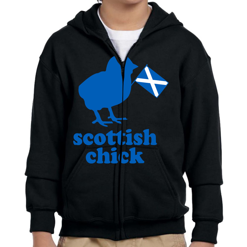 Limited Edition Scottish Chick Youth Zipper Hoodie | Artistshot