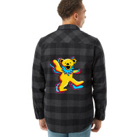 Dancing Grateful Bears Flannel Shirt | Artistshot