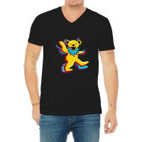 Dancing Grateful Bears V-neck Tee | Artistshot