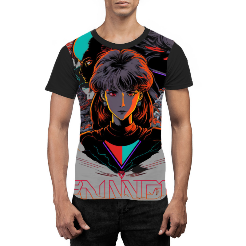 Neon Genesis Evangelion Retro Vintage 50 Graphic T-shirt | Artistshot