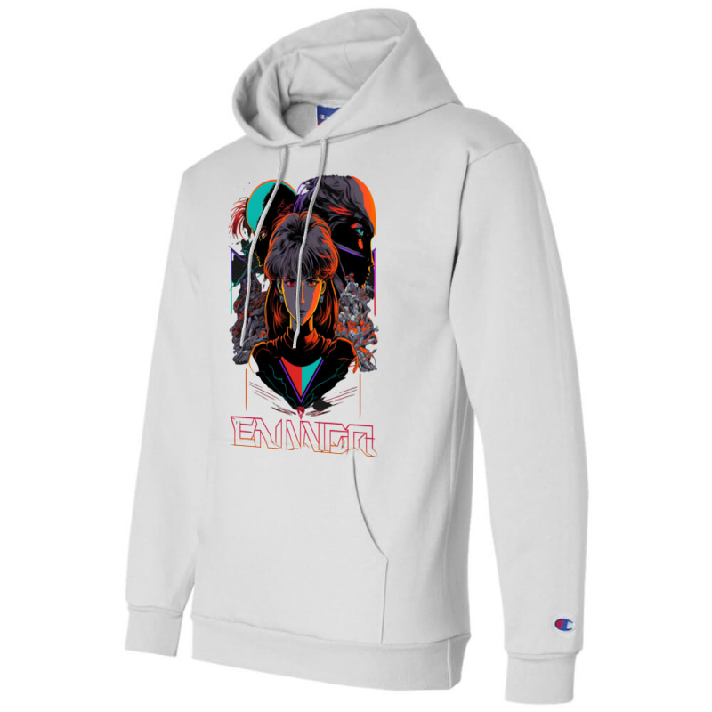 Neon Genesis Evangelion Retro Vintage 50 Champion Hoodie | Artistshot