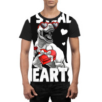 Limited Edition Valentines Day Trex Lover I Steal Hearts For Boys For Graphic T-shirt | Artistshot