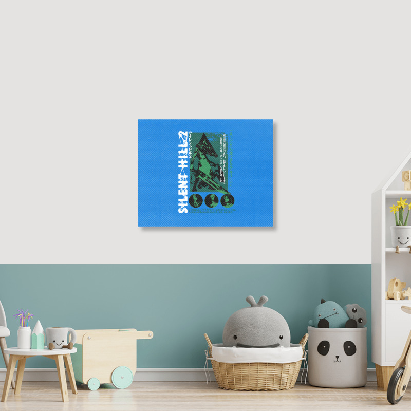 Pyramid Head Girl Landscape Canvas Print | Artistshot