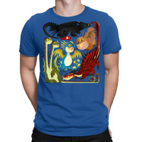 Httyd Toothless And The Dragon Gang Aesthetic T-shirt | Artistshot