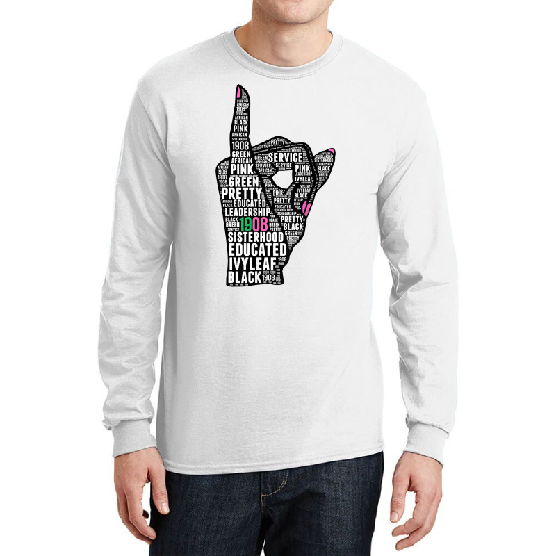 J15 Founder's Day Aka Women Hand Sign Words T Shirt Long Sleeve Shirts | Artistshot