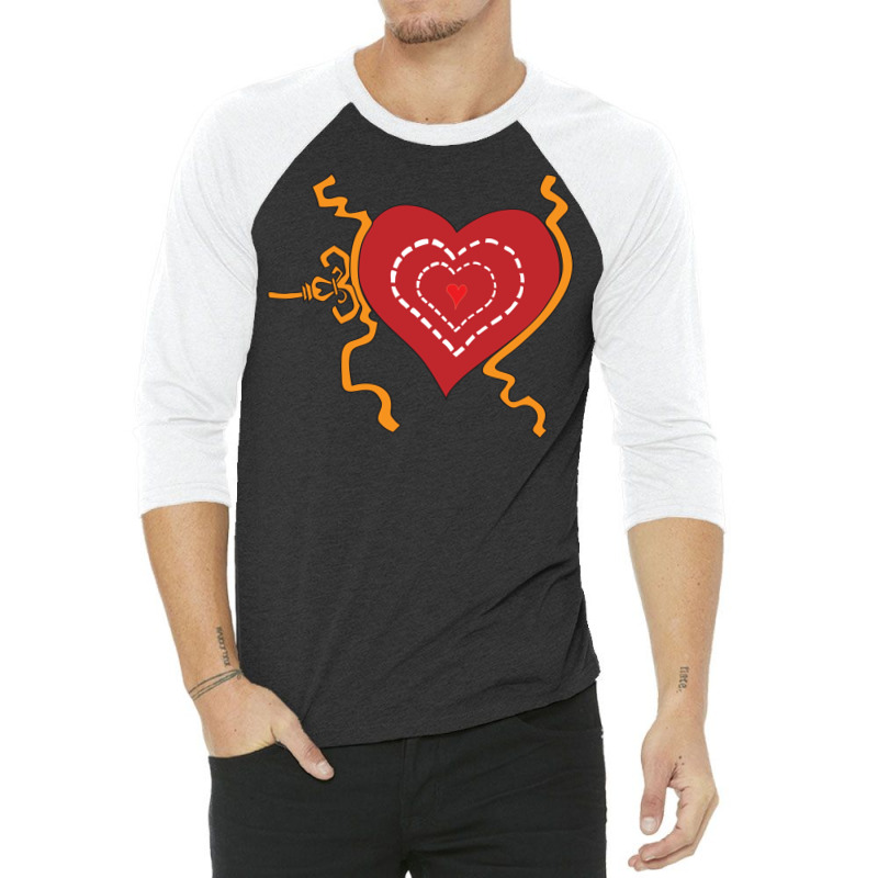 Growing Heart Love 3/4 Sleeve Shirt by lorinealazem3 | Artistshot