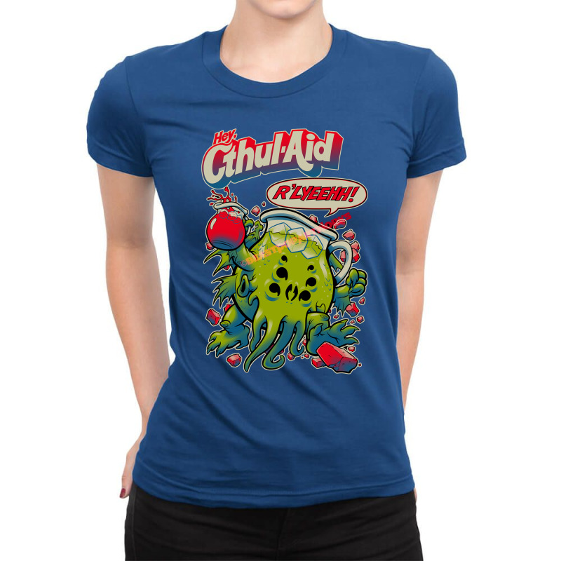 Hey Cthul Aid! Ladies Fitted T-Shirt by mantzboualmn | Artistshot