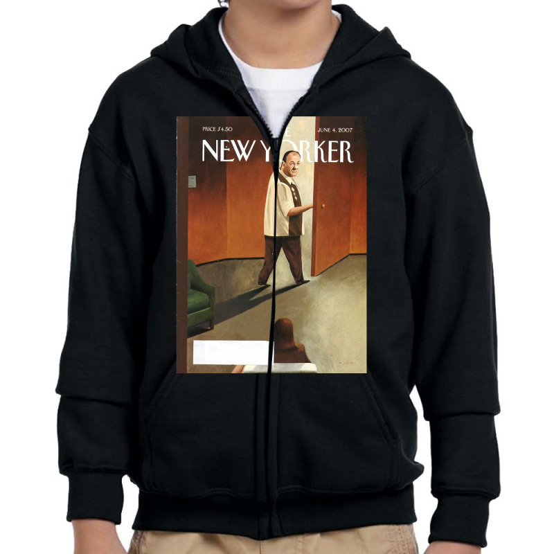 Limited Edition Tony Soprano New Yorker Cover Youth Zipper Hoodie by Estrada Link | Artistshot