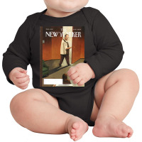 Limited Edition Tony Soprano New Yorker Cover Long Sleeve Baby Bodysuit | Artistshot