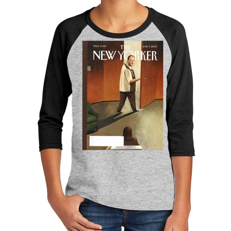 Limited Edition Tony Soprano New Yorker Cover Youth 3/4 Sleeve by Estrada Link | Artistshot